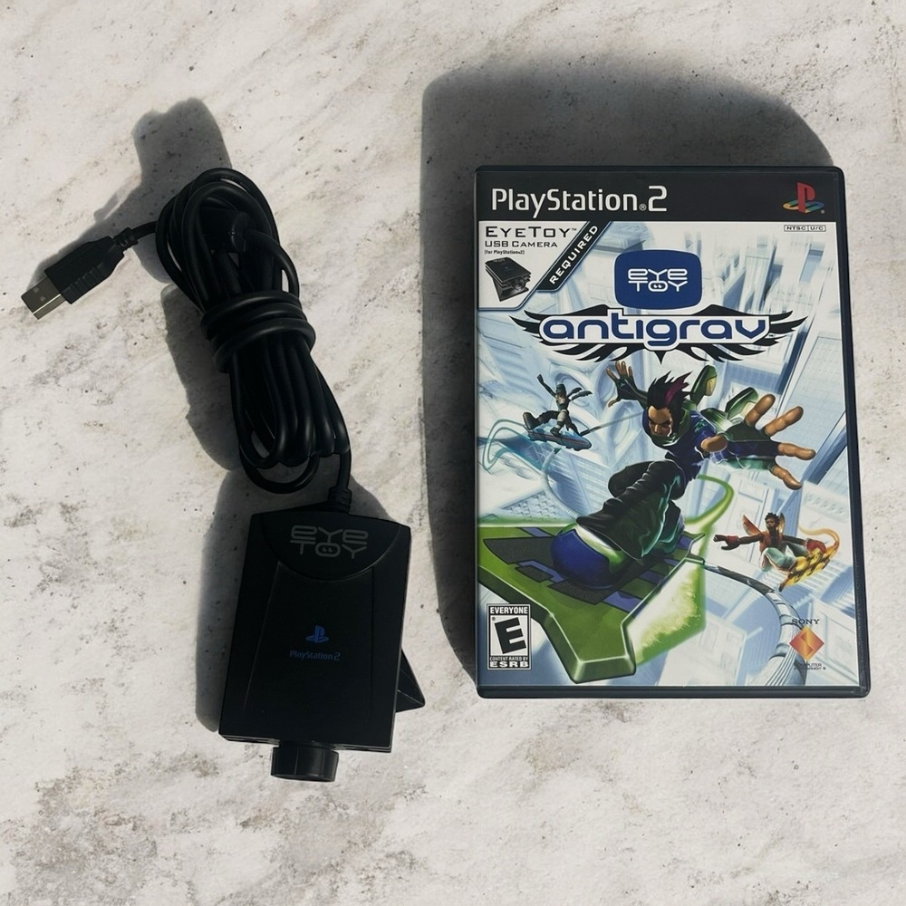 EyeToy AntiGrav PlayStation 2 PS2 Camera CIB Complete Video Game Tested